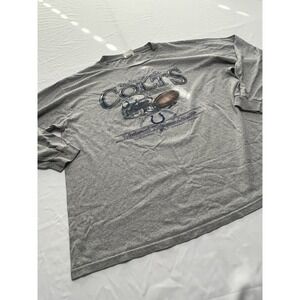 Men's Vintage CSA NFL Indianapolis Colts T-Shirt Graphic Long Sleeve XXL